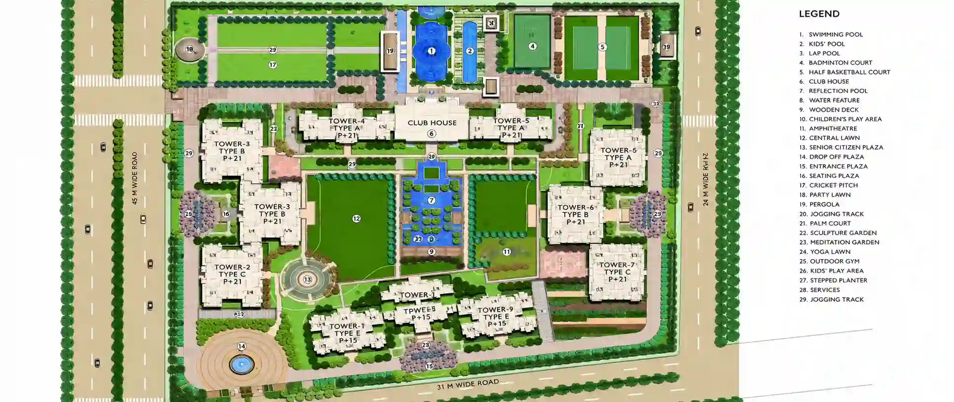 Gaur-Sector-150-Noida-Project-plan